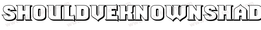 ShouldveKnownShaded Regular字体转换
